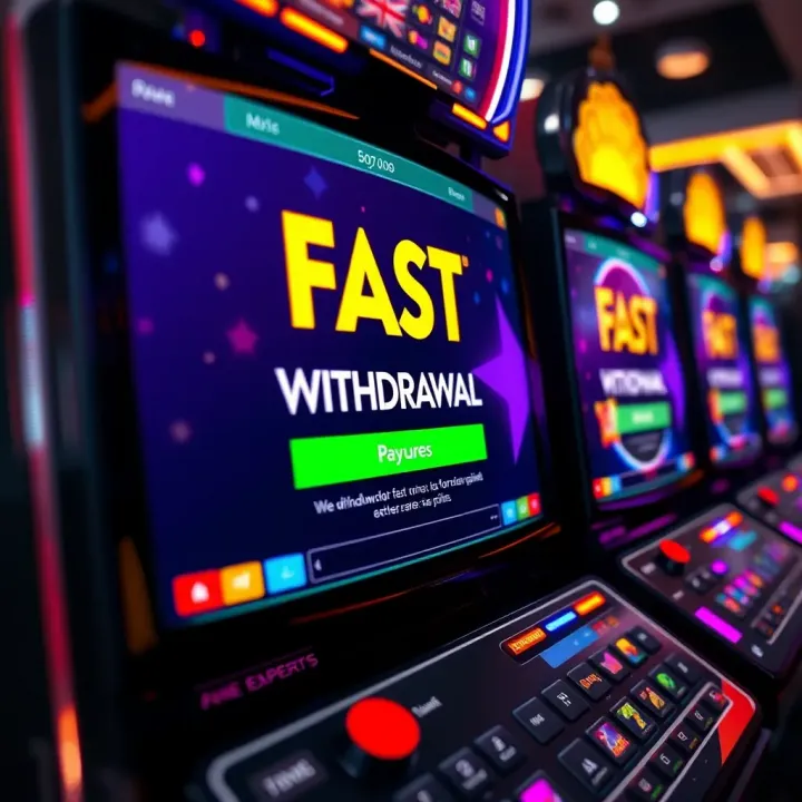 Fast Withdrawal Features on Australian Online Pokies Platforms A digital interface showing fast withdrawal options on an Australian online pokies platform