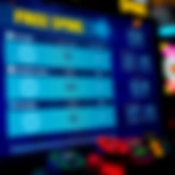 Comparison chart displaying different Australian online casinos free spin offers side by side