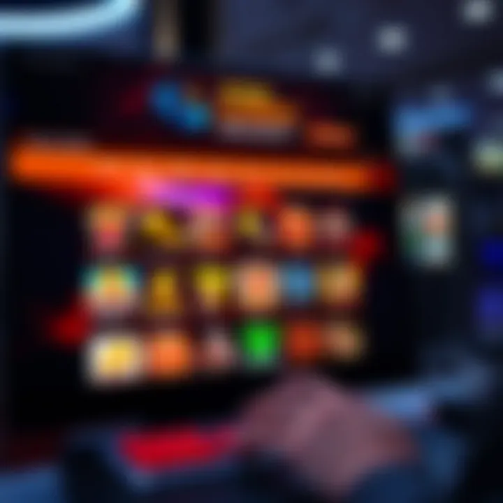 Secure online casino interface showing pokies game selection and bonus offers
