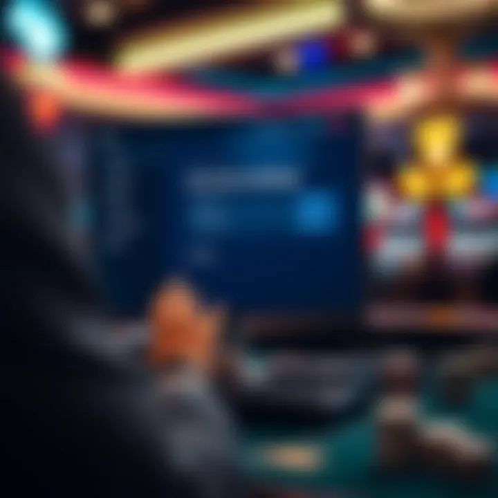 User managing account settings on the Casino Mate platform for enhanced security