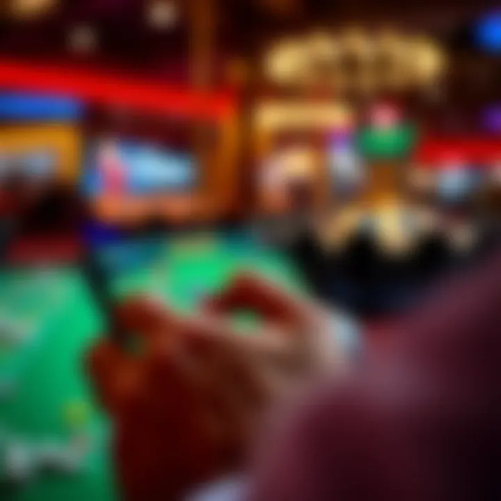 User navigating Casino Mate Android app interface on mobile device