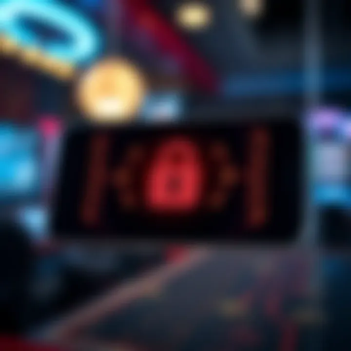 Illustration of a secure mobile connection symbolizing safe Casino Mate app download and gameplay