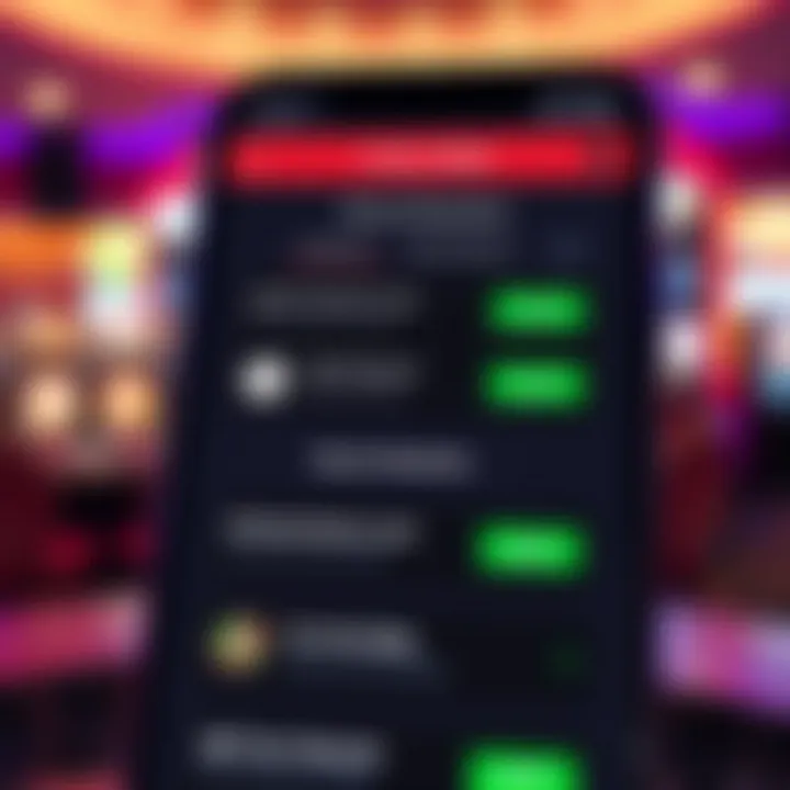 Secure payment options and bonus offers displayed within the Casino Mate app for a safe and rewarding betting experience