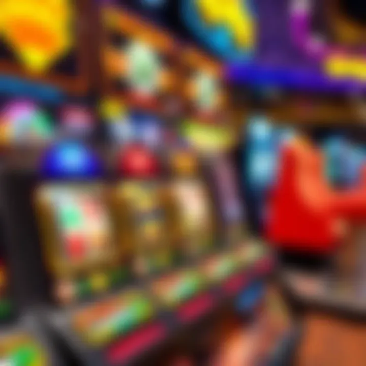 Diverse Game Selection at Casino Mate Colorful casino game interface displaying slot reels, cards, and betting options