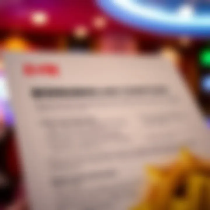 Understanding Bonus Terms and Conditions at Casino Mate Visual representation of bonus terms and conditions including wagering requirements and eligibility icons