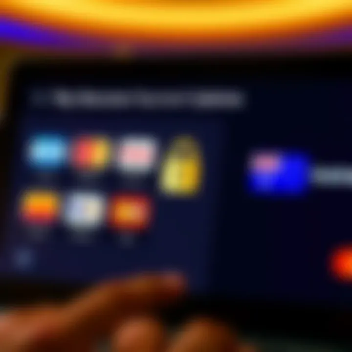 Interface displaying multiple payment method icons alongside a secure transaction symbol for Australian users