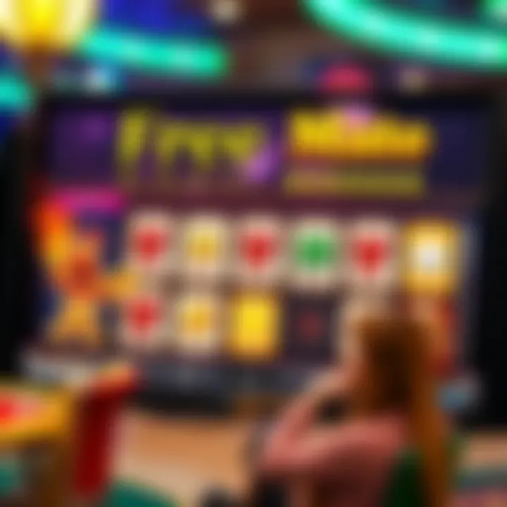 Casino Mate interface showing free play options and game selection