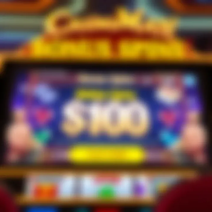 Casino Mate online slots interface displaying bonus spins offer