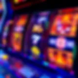 Colorful slot machine reels displaying various symbols representing bonus spins at an online casino