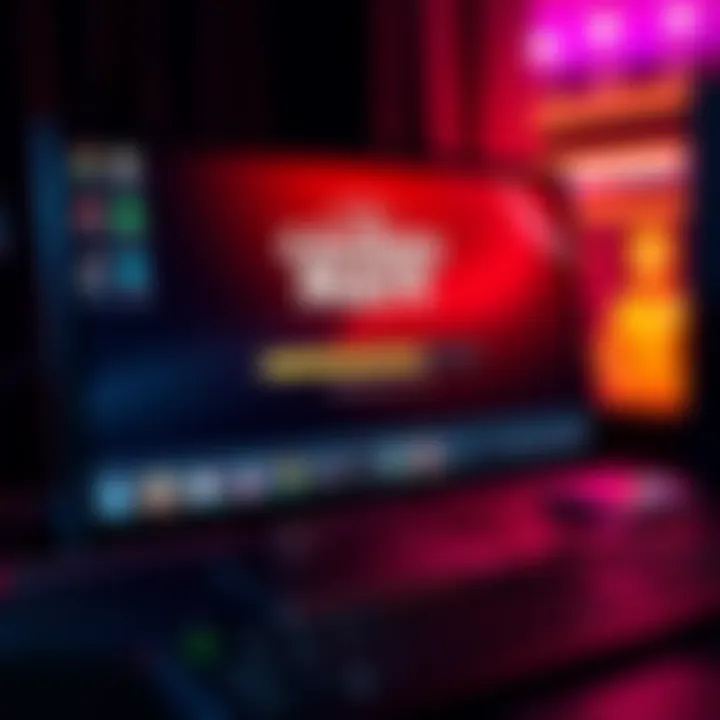 Computer desktop showing installation progress of Casino Mate software with a progress bar