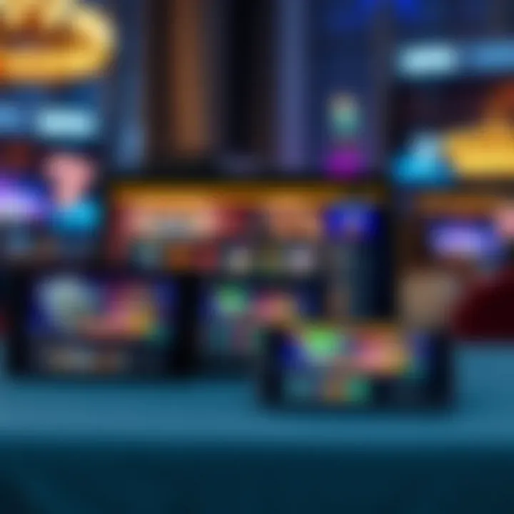 Multiple devices including laptop, tablet, and smartphone displaying Casino Mate instant play platform