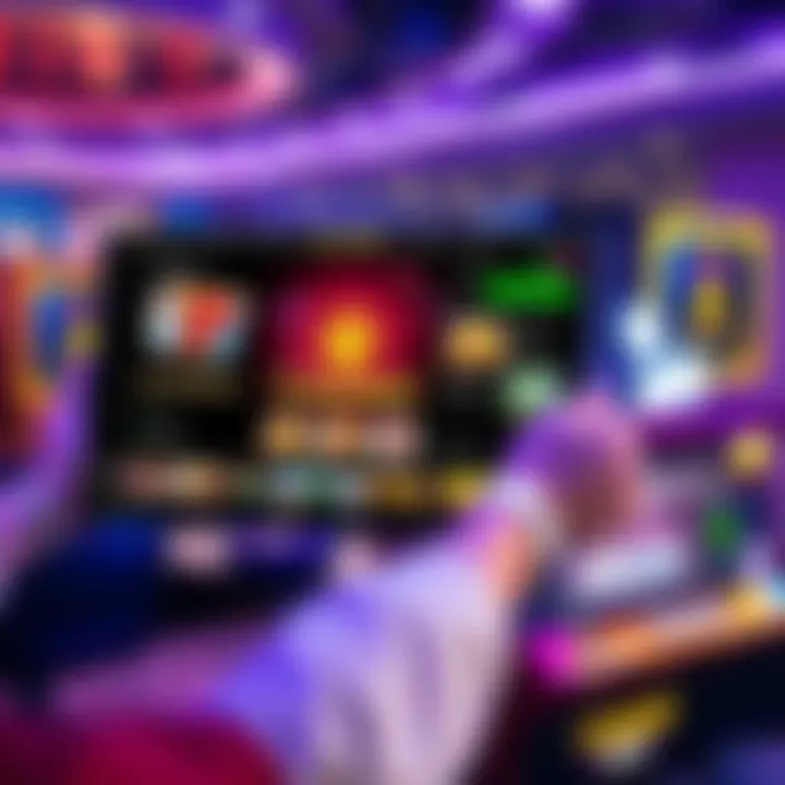 User-friendly casino platform interface highlighting navigation and gameplay features