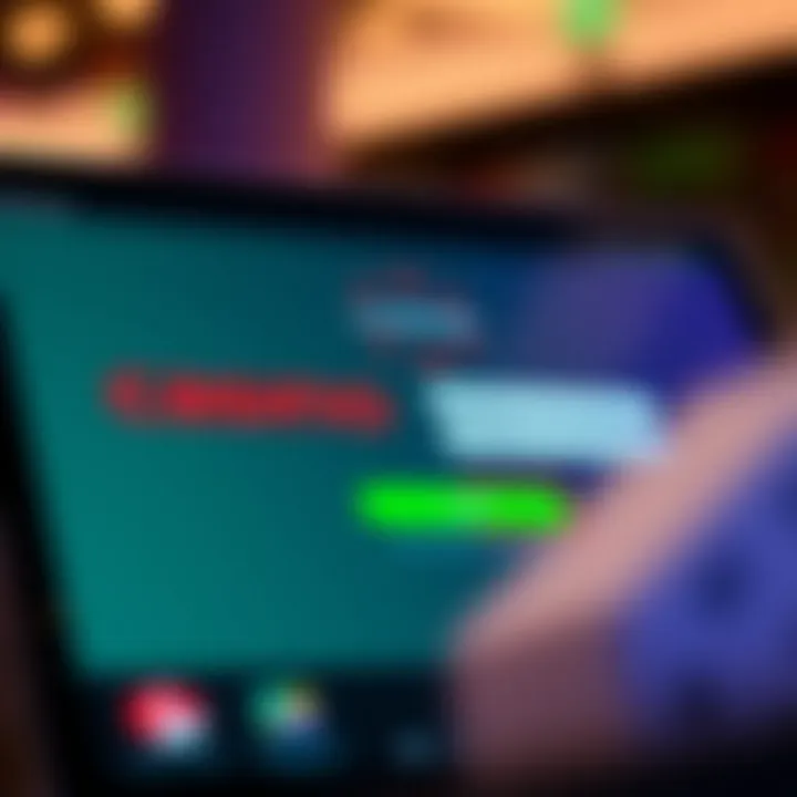 Secure login interface of Casino Mate platform on a digital device