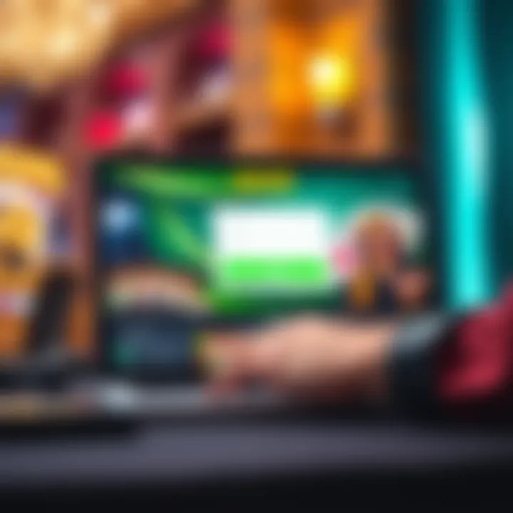 User accessing Casino Mate login page on a laptop screen in Australia