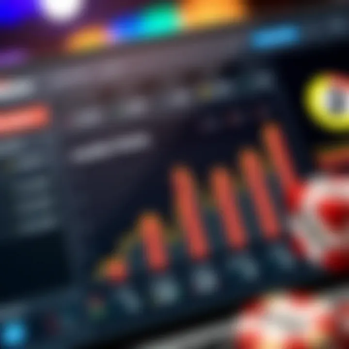 Illustration showing accumulation and tracking of loyalty points on a casino rewards dashboard