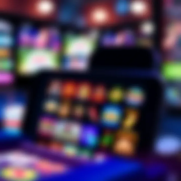 Casino Mate Mobile Casino Game Variety Display Mobile casino interface showing a diverse selection of slot games and table games on a smartphone screen