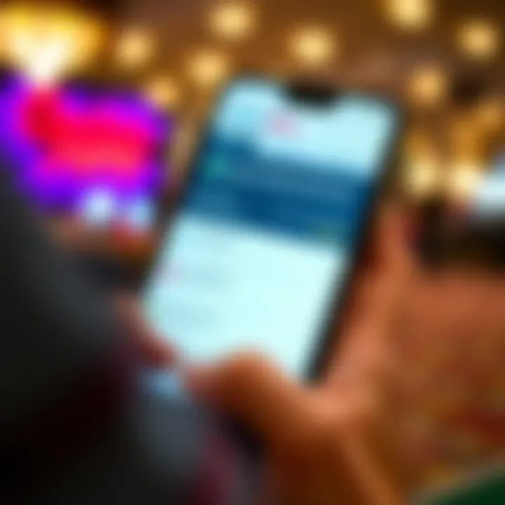 Payment Methods and Bonuses on Casino Mate Mobile Casino User navigating payment options and bonus offers on Casino Mate Mobile Casino app