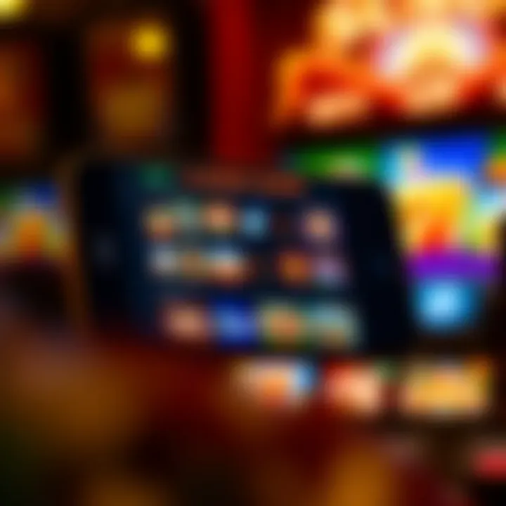 Mobile device displaying Casino Mate mobile gaming platform with various casino games