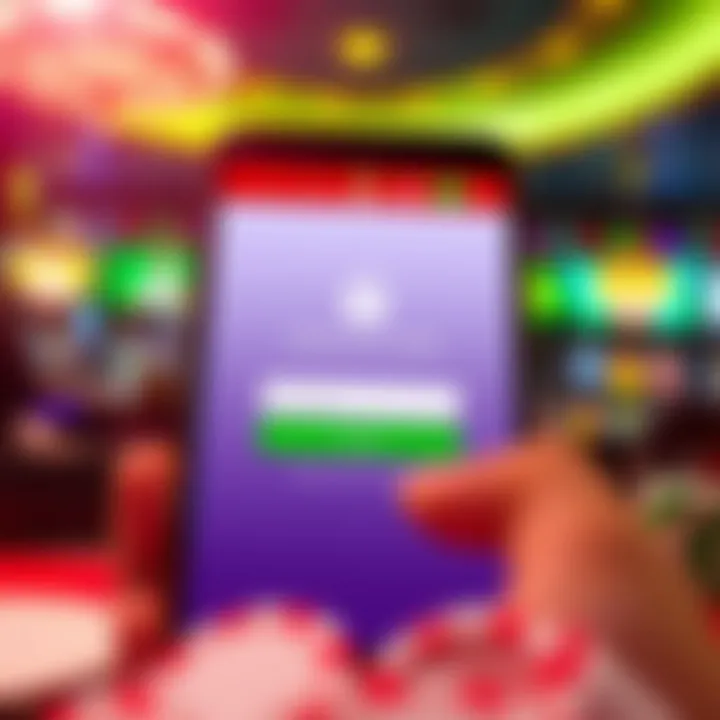 Secure login interface of Casino Mate mobile platform emphasizing user account protection