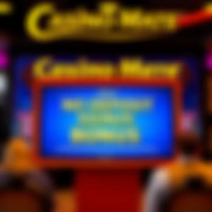 Illustration showing a digital casino interface highlighting a no deposit signup bonus offer