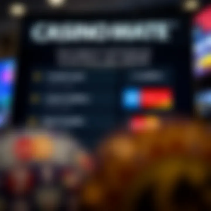 Display of Casino Mate payment options including credit cards, e-wallets, and bank transfers tailored for Australian users