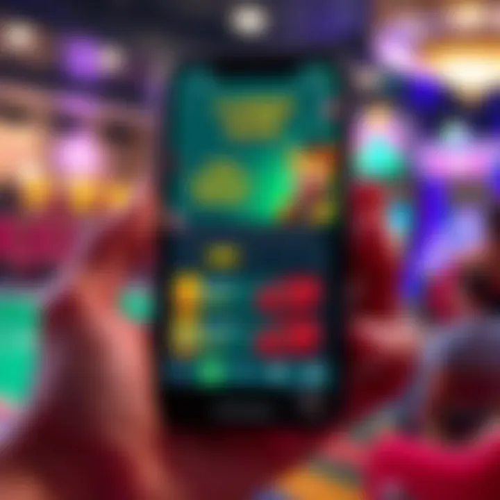 Mobile device showing a smooth and user-friendly casino app with bonus offers and payment options