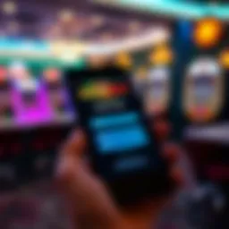 Secure login access on mobile device with Casino Mate platform visible