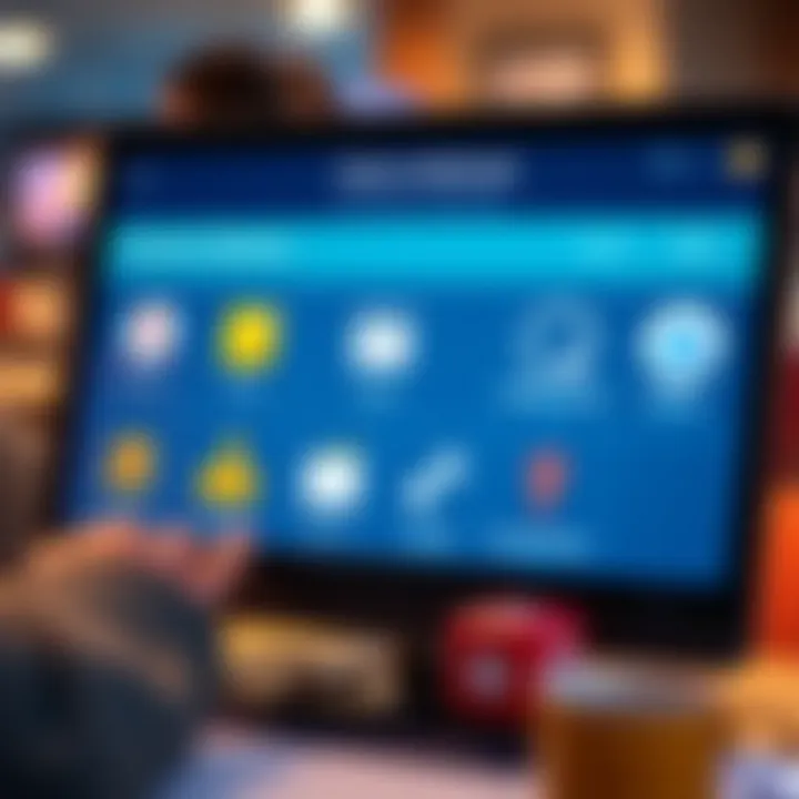 Secure online payment methods interface with icons representing various banking options