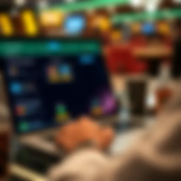 Secure online transaction on a laptop screen highlighting multiple payment options