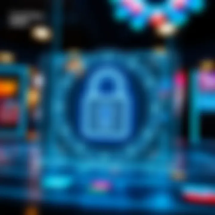 Secure online transaction with digital lock symbolizing safe and trustworthy betting at Casino-Mate.com