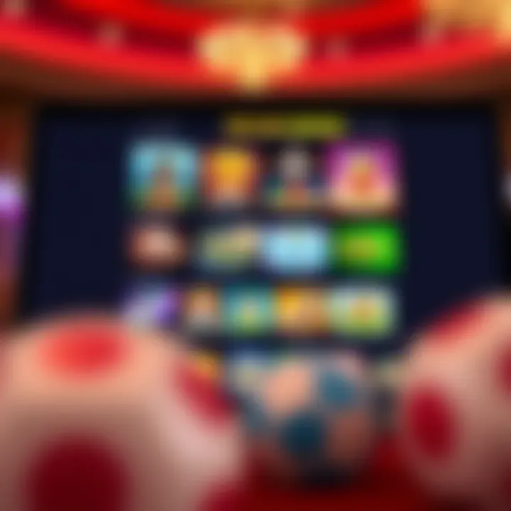 Interface of Casino Mate software showcasing a variety of casino games on a user-friendly screen