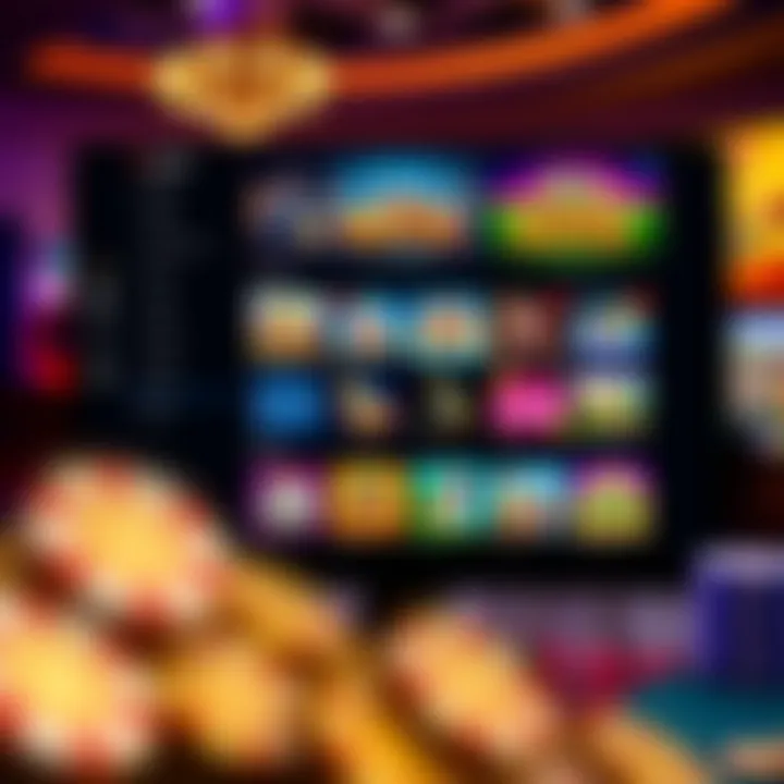 User interface showcasing games and navigation options on Casino Mate platform