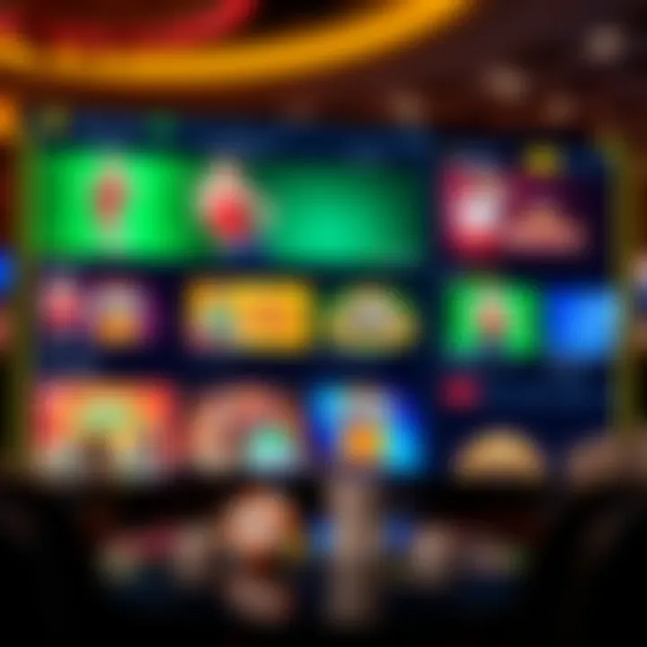 User-friendly interface of Casino Show Mate platform showcasing various casino game options