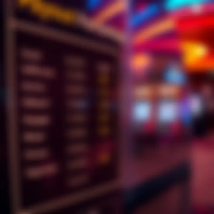 Chart comparing payout percentages among various online casino platforms