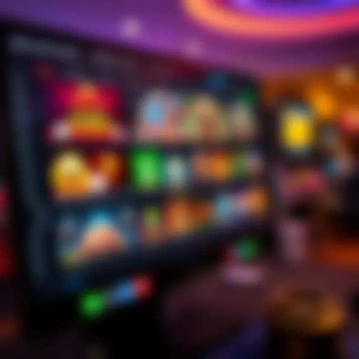 Online casino interface showing diverse game selection and user-friendly design