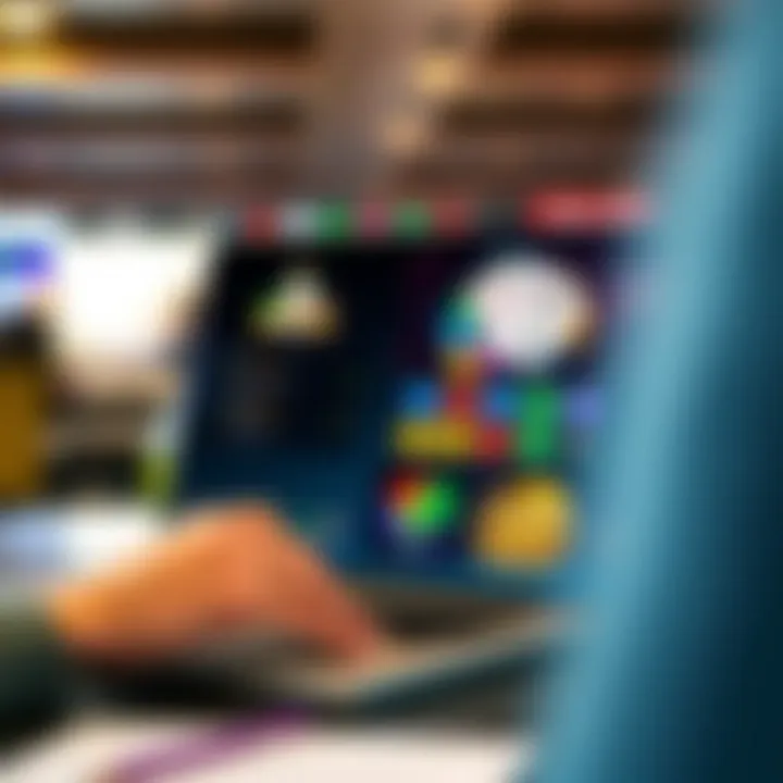 User navigating the Casino Mate online platform interface on a laptop screen