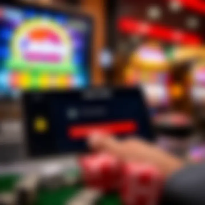 Digital wallet interface showing options to add funds securely for online casino gaming