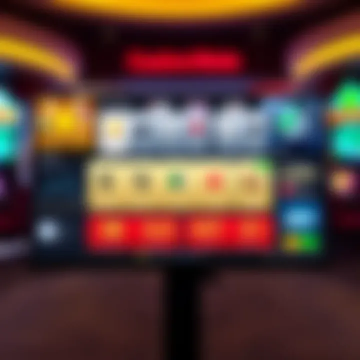 Casino Mate loyalty points displayed on a digital dashboard with a background of casino games