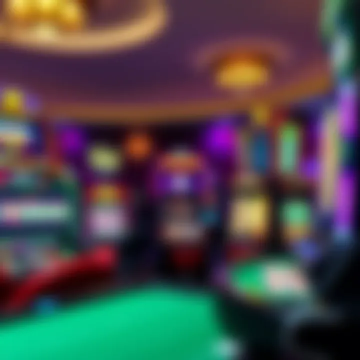 Visual of various casino games including slots and table games available at Lucky Mate Casino