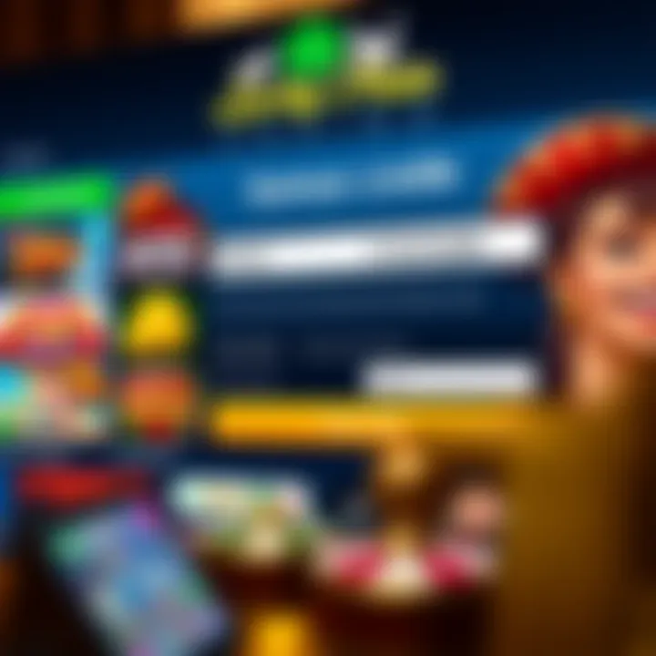 Screenshot of Lucky Mate Casino's user interface displaying game selection and bonus code entry field