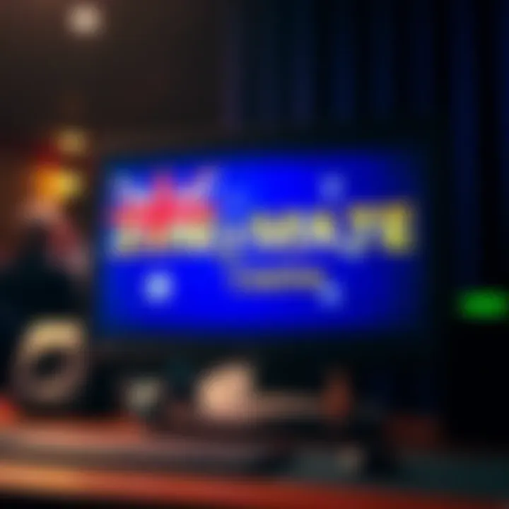 Lucky Mate Casino no deposit bonus on a computer screen with Australian flag