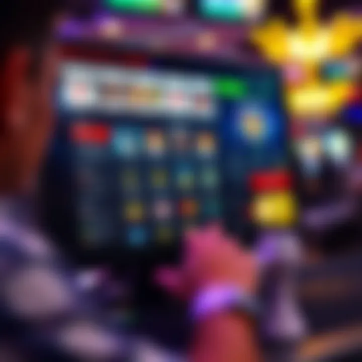 User-friendly online casino dashboard showing payment options and responsible gambling features