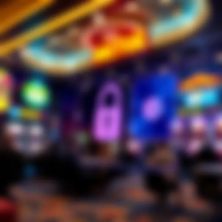 Secure online casino payment options with digital security symbols
