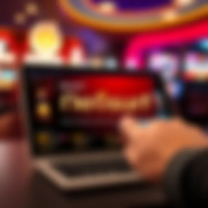Visual representation of Neosurf prepaid voucher and Casino Mate casino interface for Australian players