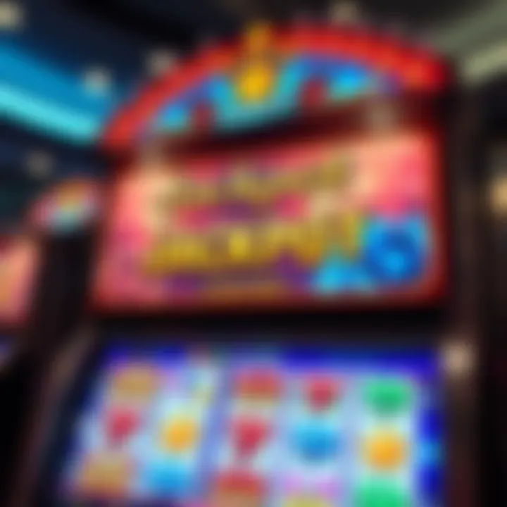 Brightly lit online slot game screen showing jackpot win notification