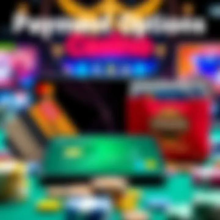 Credit cards, e-wallets, and mobile devices illustrating diverse payment methods available for Australian online casino players