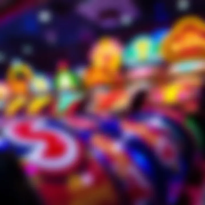 Variety of colorful pokies icons representing different game themes