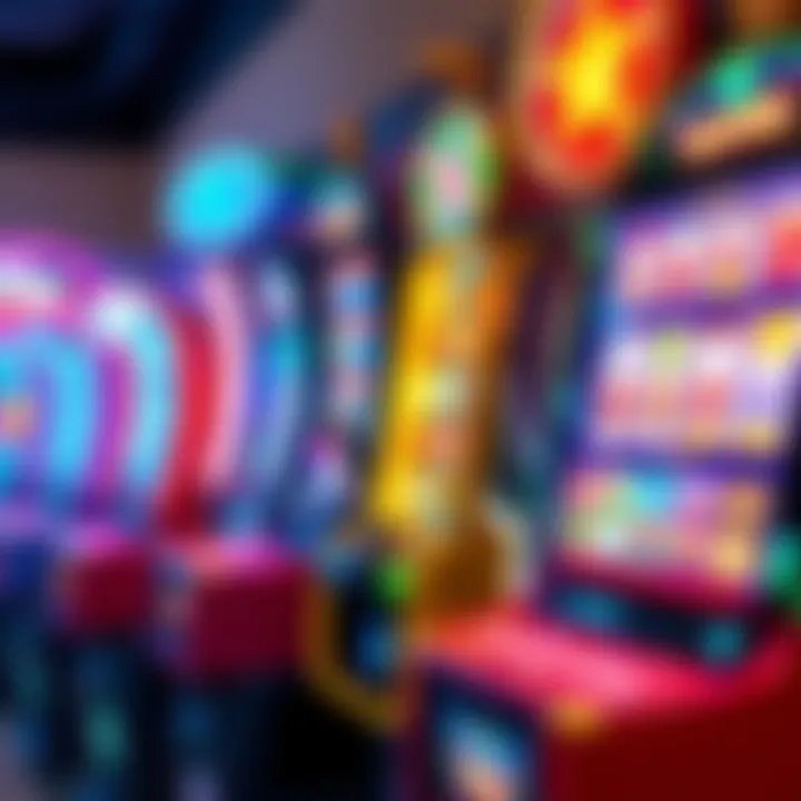 Colorful slot machine icons representing various pokies available at Pokie Mate Casino