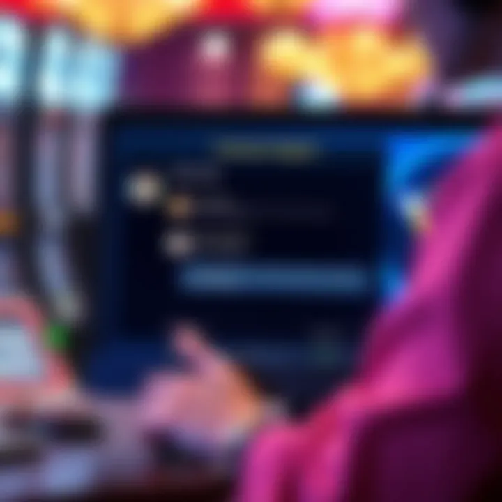Customer service chat window displaying helpful responses on online casino platform