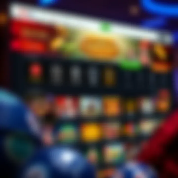 User-friendly casino website dashboard highlighting bonuses, security features, and game categories